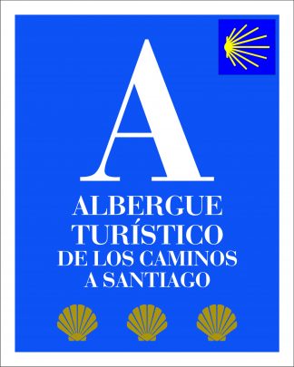 Placa Albergue turísticos de los caminos a Santiago Castilla y León