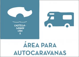 Placa Áreas para autocaravanas Castilla la Mancha