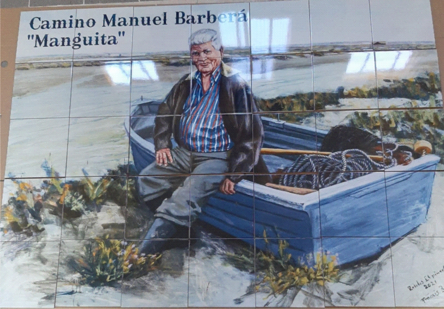 mural fotocerámica conmemorativa
