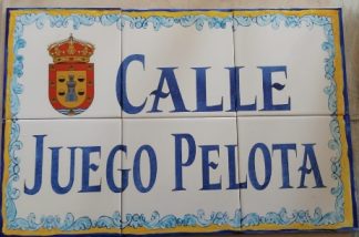 Placas calle azulejo cerámica Sevilla
